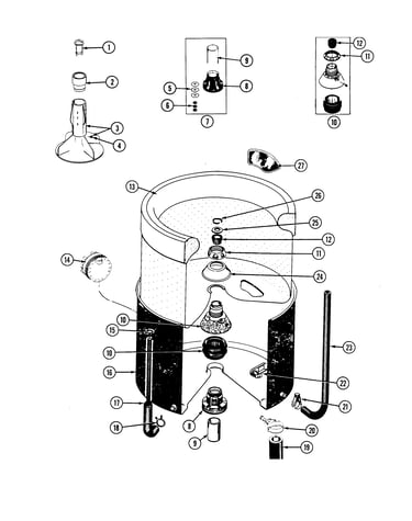 Tub-inner & outer (lsg7800aae)