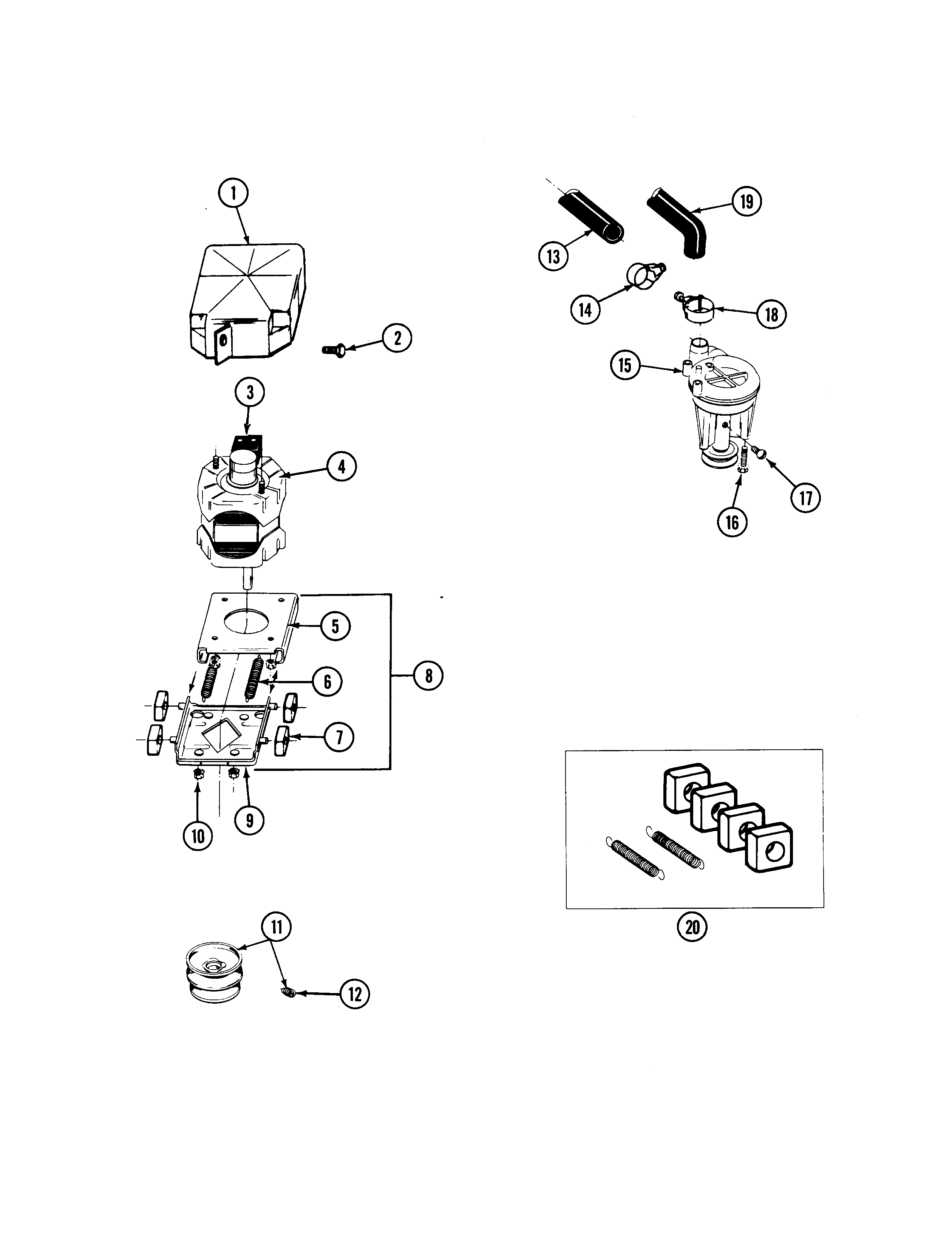 Motor & pump (lsg7800aae)