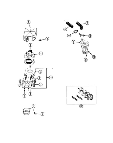Motor & pump (lsg7800aae)