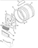 Front bulkhead, air duct & drum