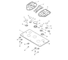 Jenn-Air JGC9536ADB top assembly diagram