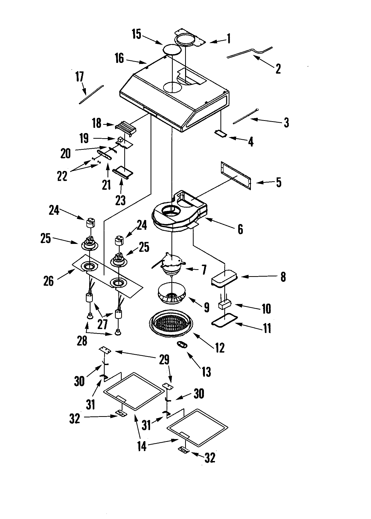 HOOD COMPONENTS (COMPLETE)