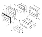 Maytag MER5752AAS door/drawer (stl) diagram