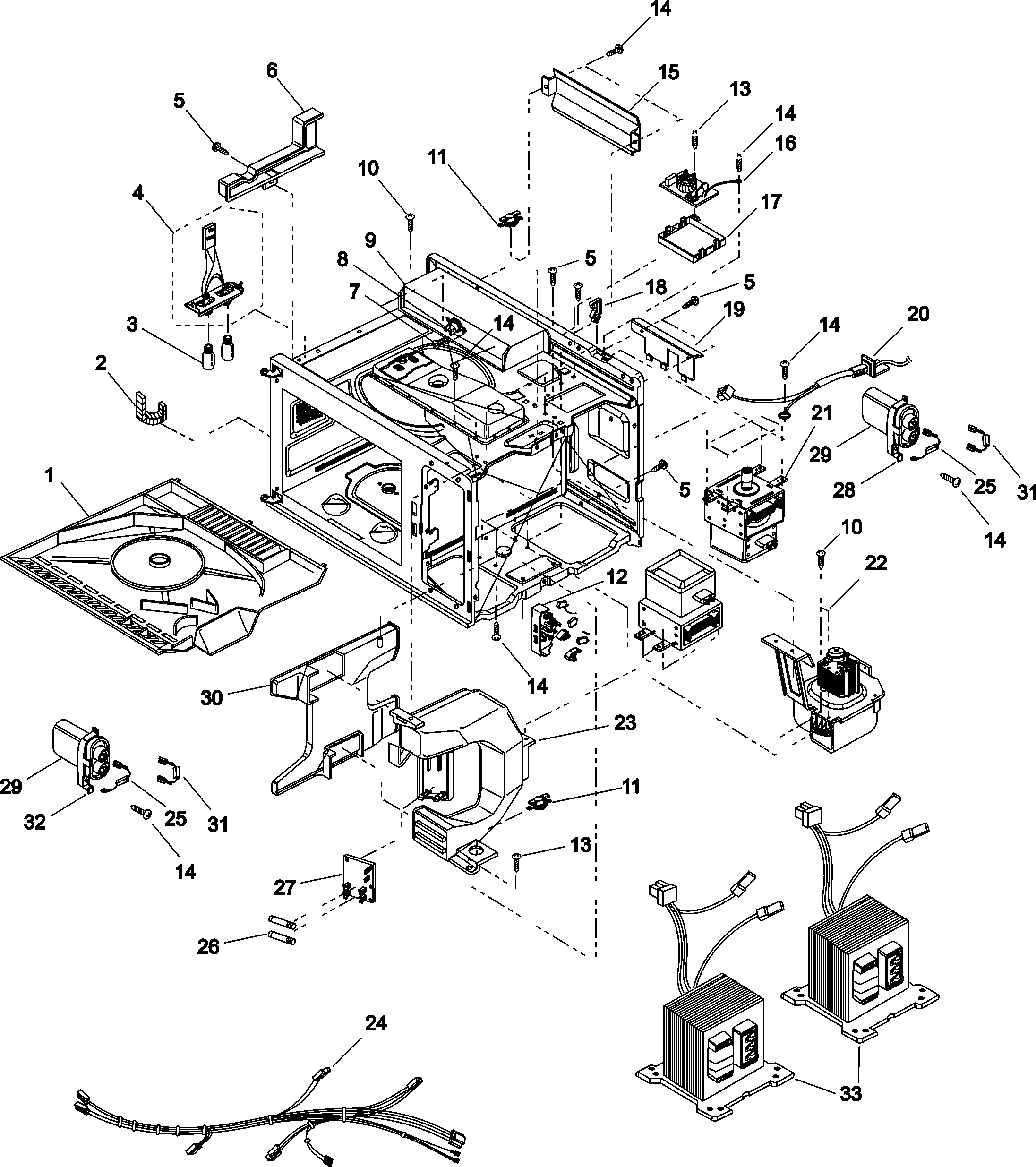 Electrical, grease shield, ducts,