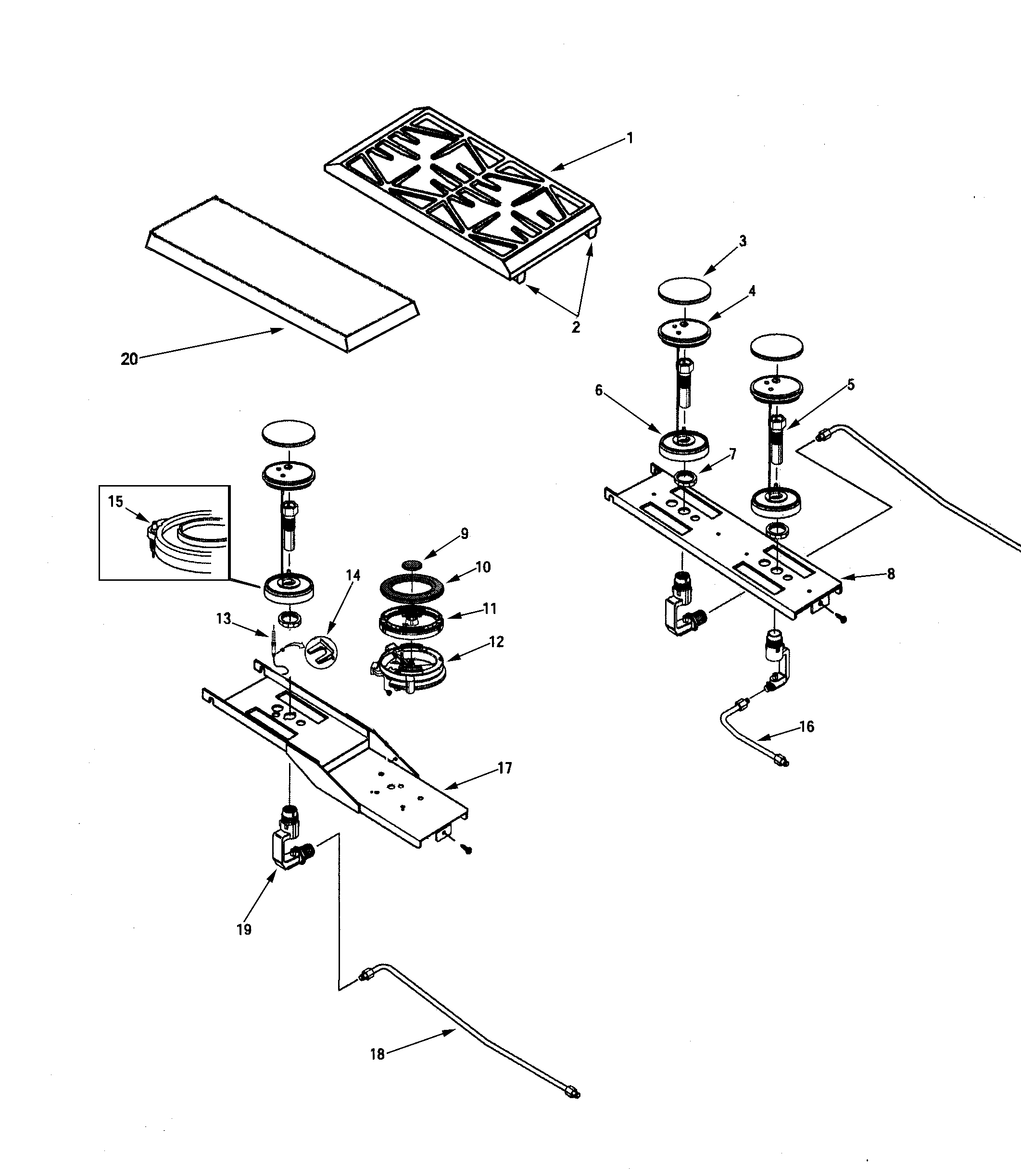 Surface burner assembly