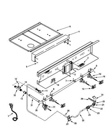Top/burner valves