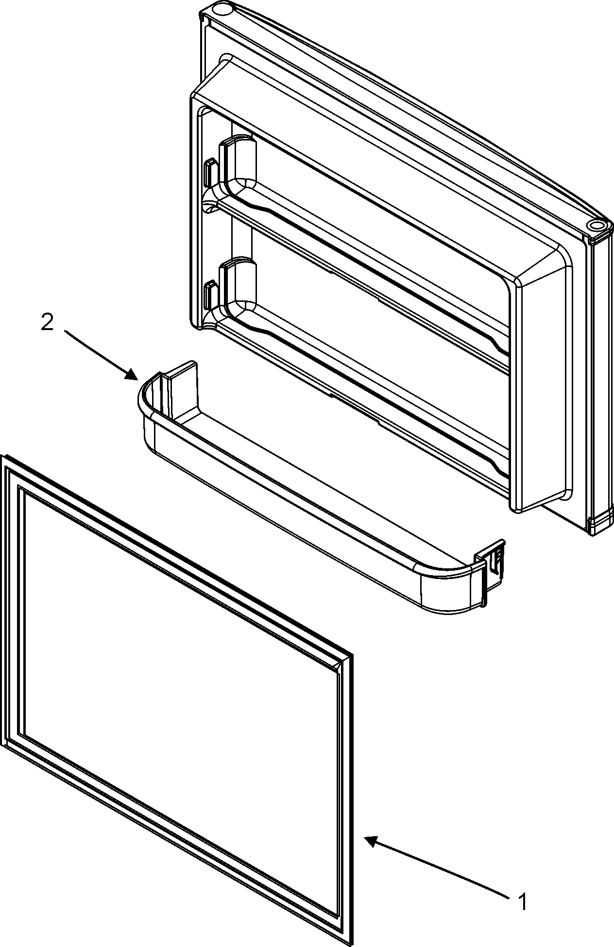 Freezer inner door
