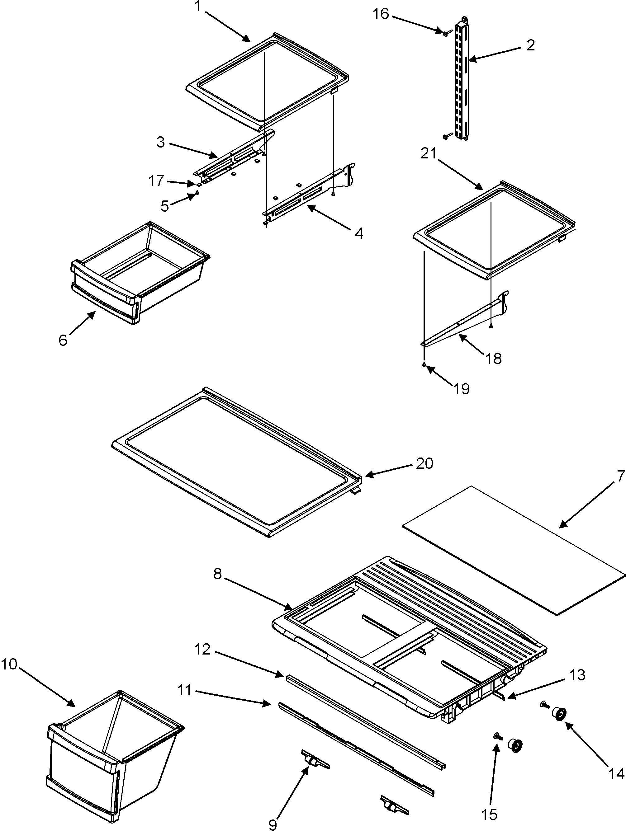 Shelves & accessories (mtb219barw)
