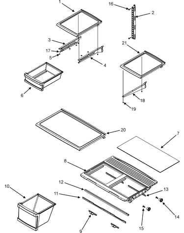 Shelves & accessories (mtb219barw)