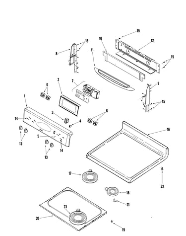 Control panel/top assembly