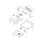 Maytag MER5754QAQ control panel/top assembly diagram