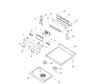 Maytag MER5765QAN control panel/top assembly diagram
