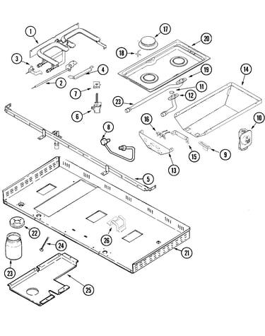 Gas controls & burner box