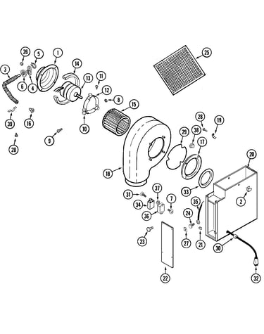 Blower assembly-plenum