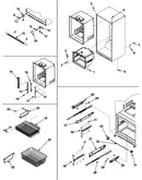 Interior cabinet & freezer shelves