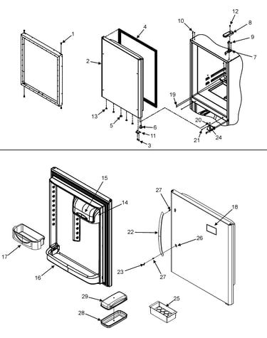 Refrigerator door