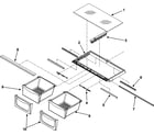 Maytag MBR2262HES crisper assembly diagram