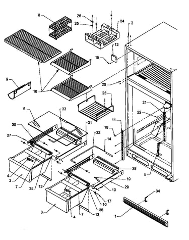 Cabinet shelving