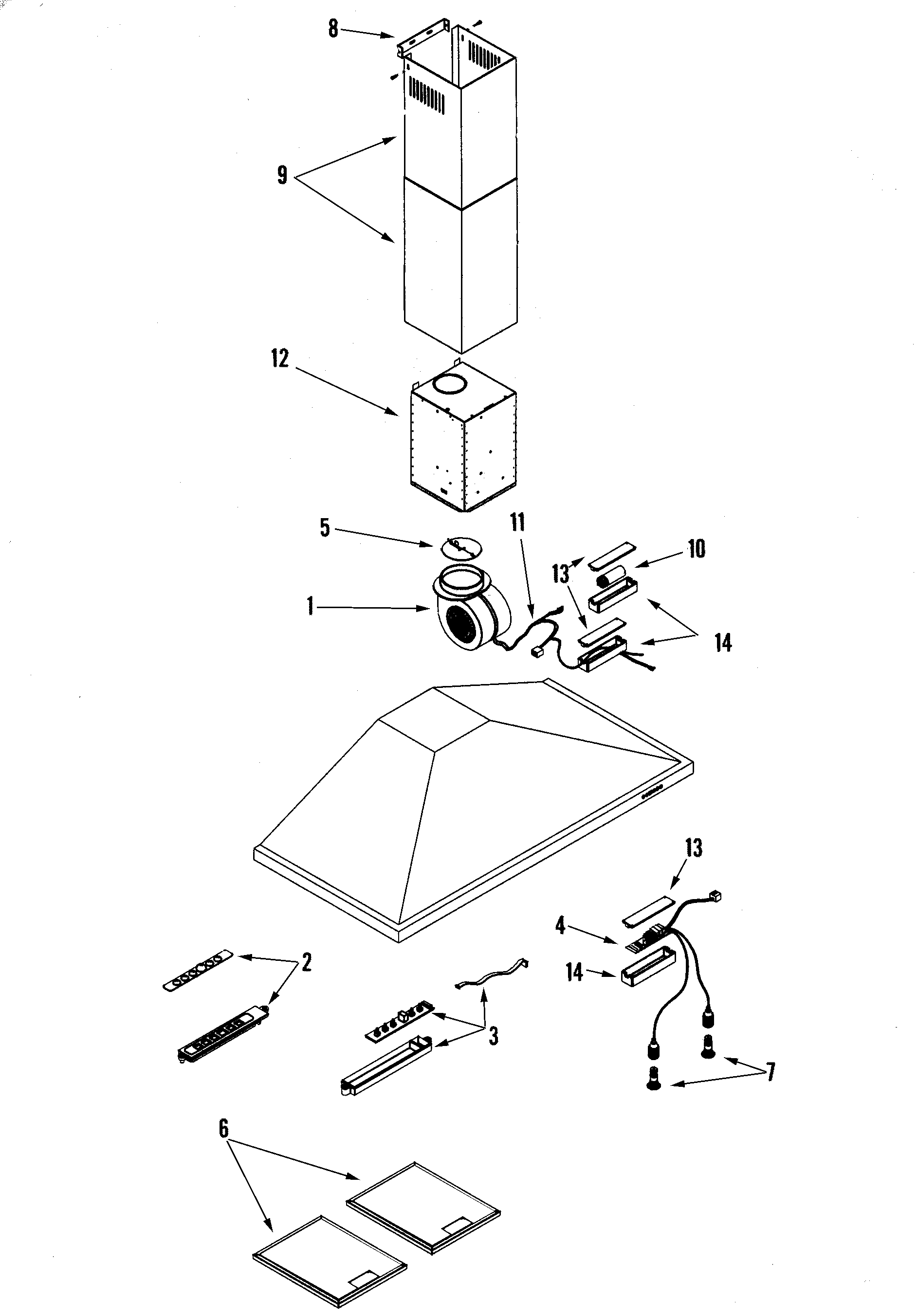 HOOD COMPONENTS (COMPLETE)