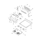 Maytag MER5875QAN control panel/top assembly diagram