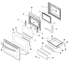 Maytag MER5775QAS door/drawer (stl) diagram