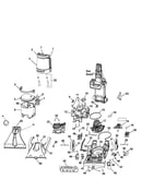 Motor, hose, mainbody, tank, hood
