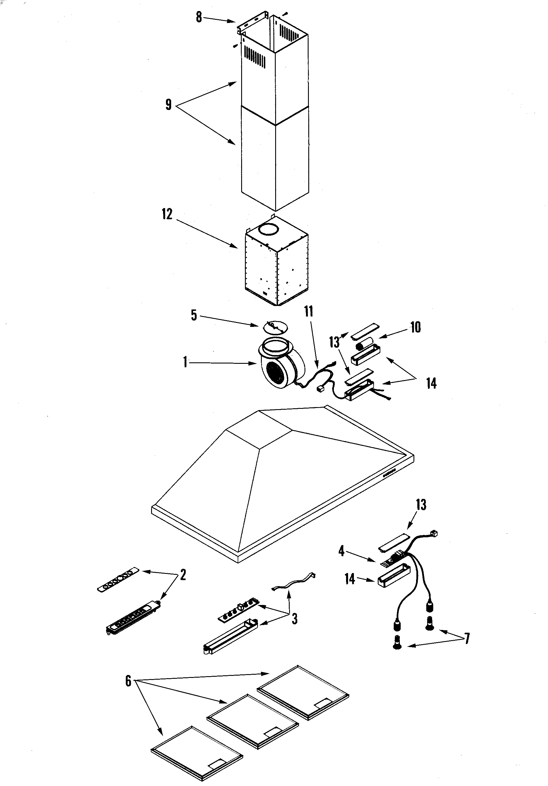 HOOD COMPONENTS (COMPLETE)