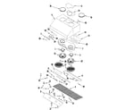 Jenn-Air JXT9136CDP hood components (complete) diagram