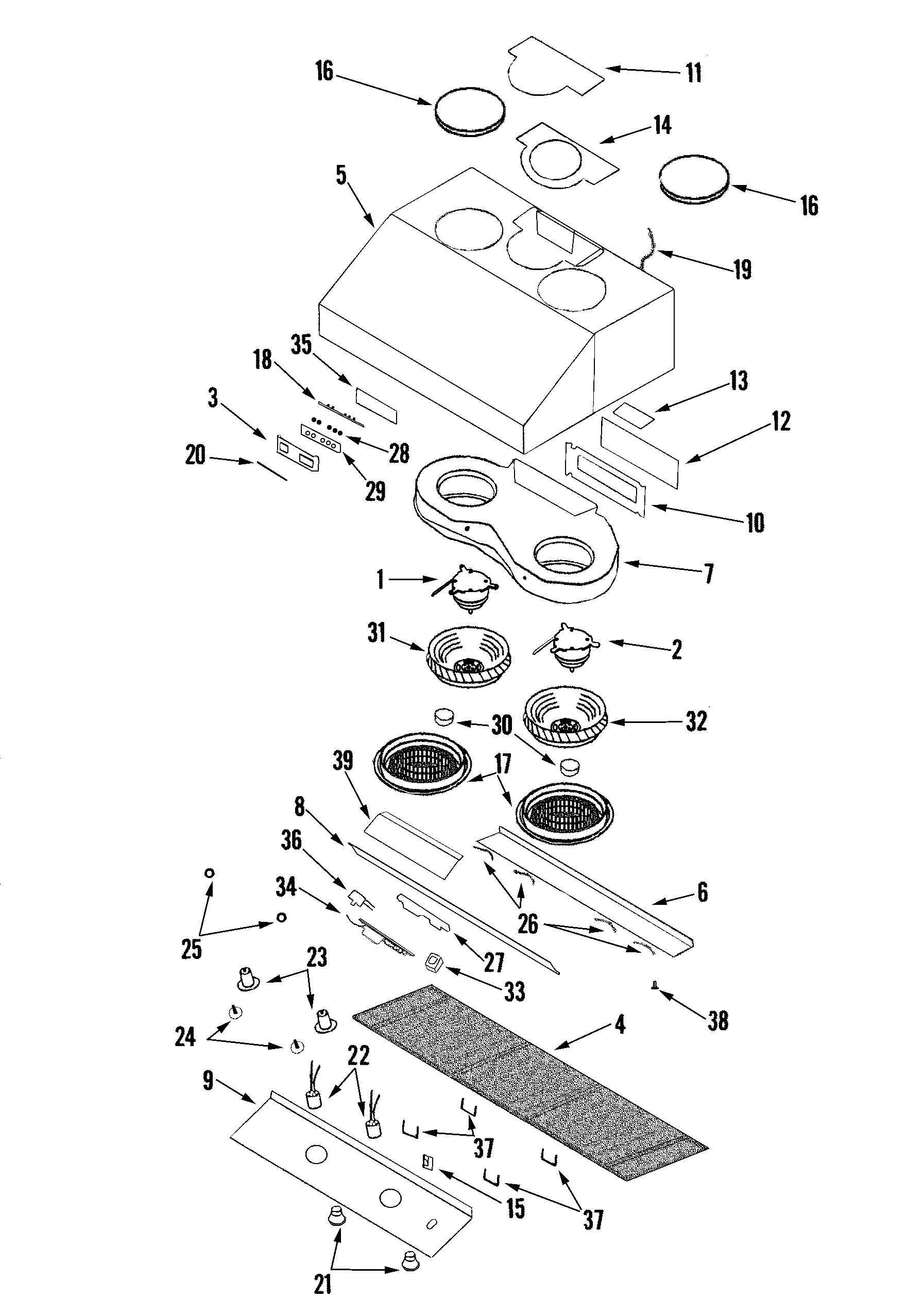 Hood components (complete)