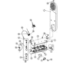 Maytag LDE7500 inlet duct & heater assembly diagram