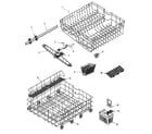 Jenn-Air JDB4000AWQ track & rack assembly diagram