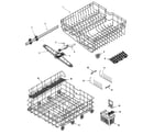 Maytag MDBF550AWQ track & rack assembly diagram