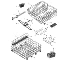 Maytag MDBF750AWQ track & rack assembly diagram