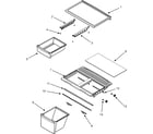 Maytag GT1823PEKW shelves & accessories diagram