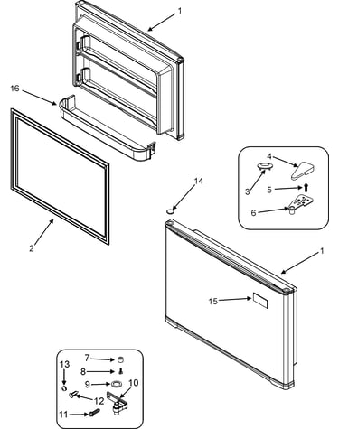 Freezer door
