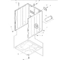 Amana DLG330RAW-PDLG330RAW cabinet and base diagram
