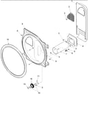 Rear bulkhead, rollers & air duct assy