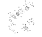 Amana DLE330RCW motor & fan diagram