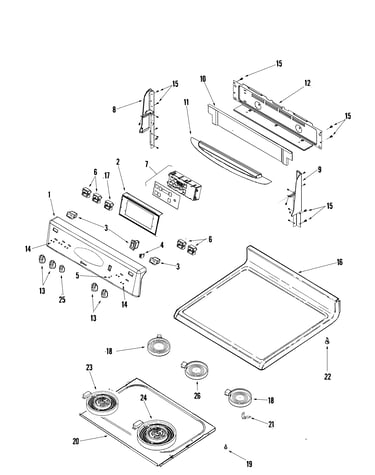 Control panel/top assembly