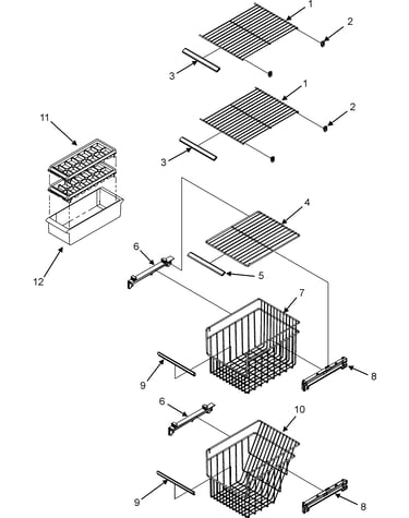Freezer shelves