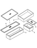Drawer pans/accessory only