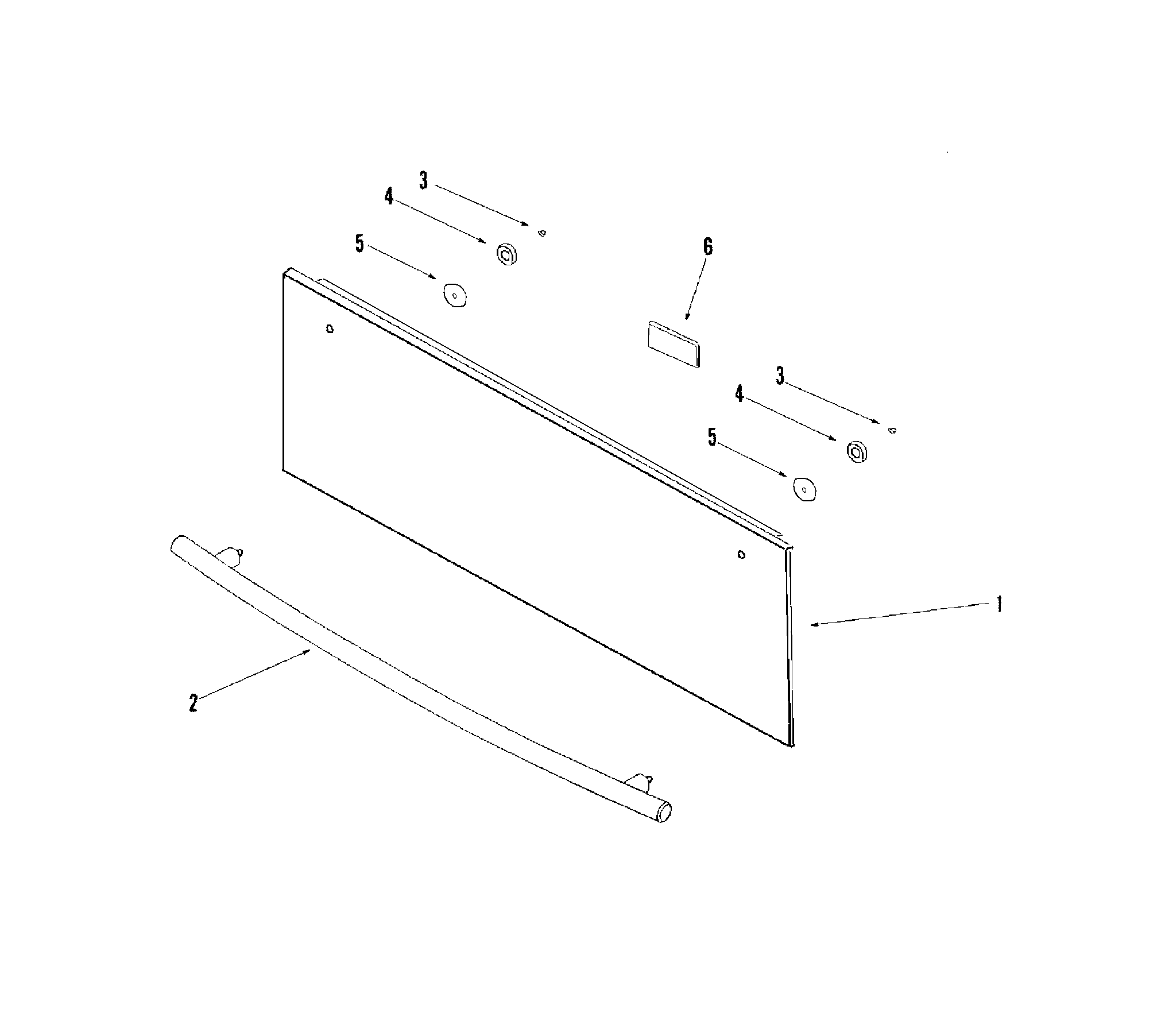 Drawer front (blk/wht) accessory only