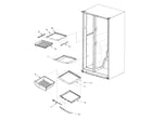 Amana XRSS287BW-PXRSS287BW0 deli and ref shelf diagram