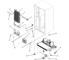 Maytag MZD2665HEW evaporator assy./rollers/water tank diagram