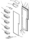 Refrigerator door