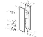 Maytag MSD2655HEW freezer door (series 10) diagram
