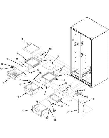 Crisper assembly (series 10)