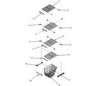 Maytag MSD2655HEW freezer shelves (series 10) diagram
