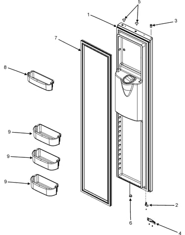 Freezer door (series 50)
