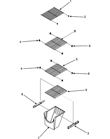 Freezer shelves